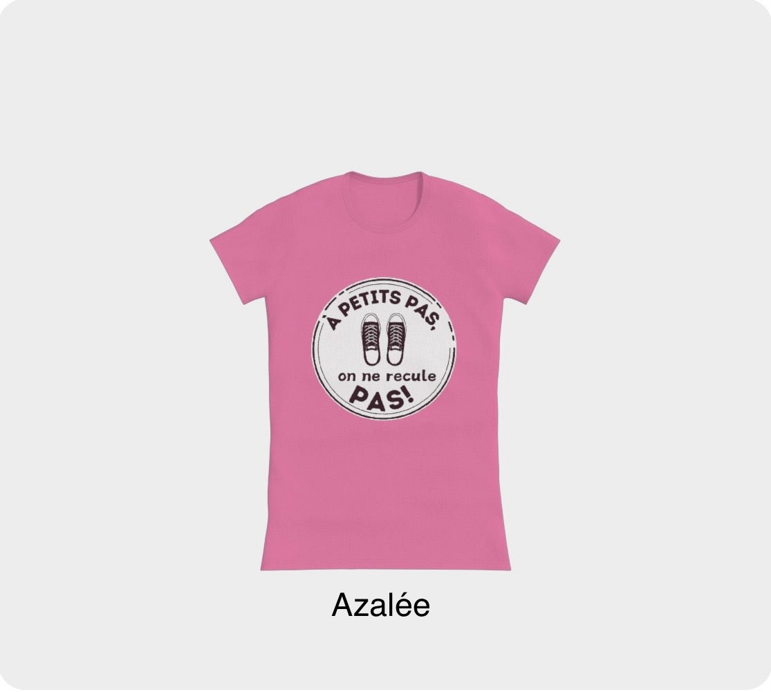 T-shirt ajusté col en rond pour femmes