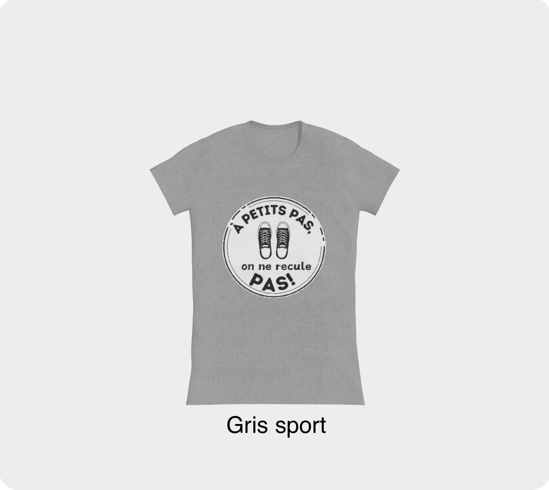 T-shirt ajusté col en rond pour femmes