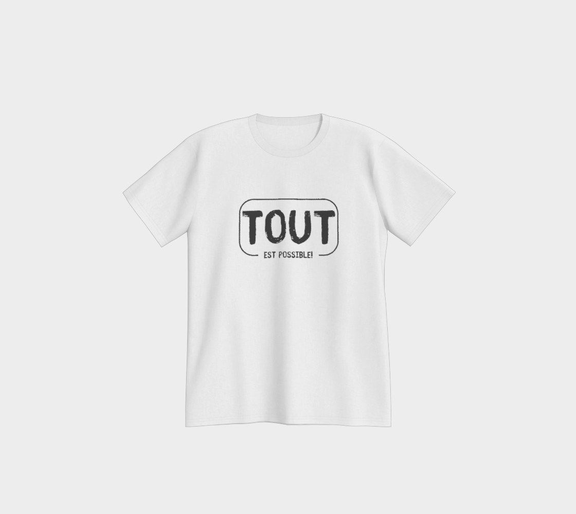 T-shirt col en rond unisexe