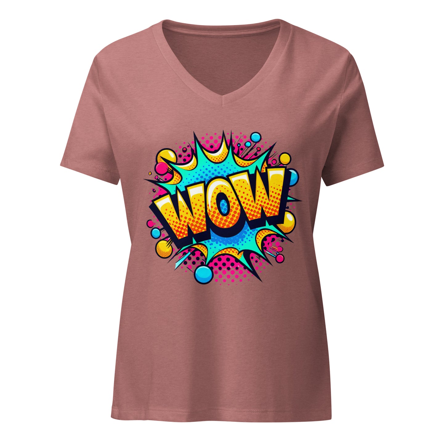 T-shirt col en V pour femmes