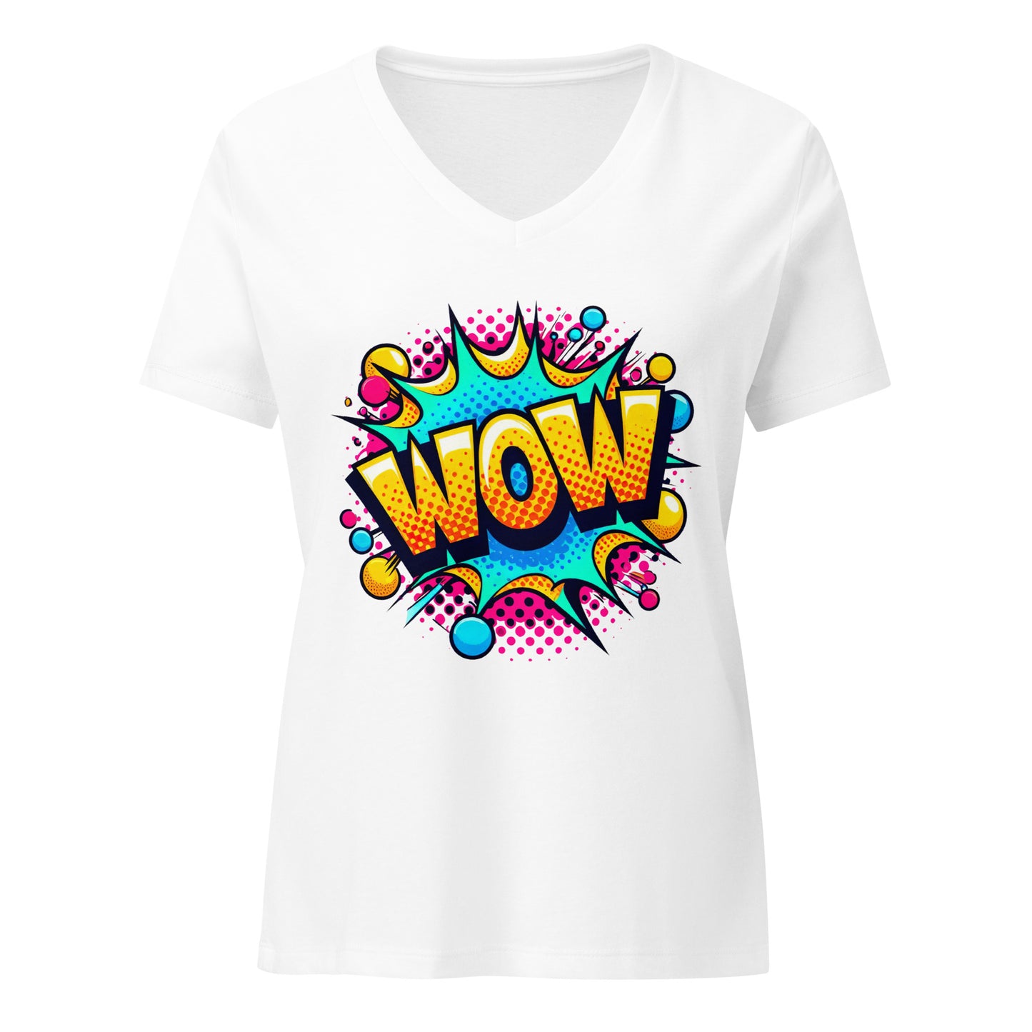 T-shirt col en V pour femmes